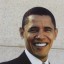 President Barack Obama, cutout at Union Station  Photo by Sandra Abrams
